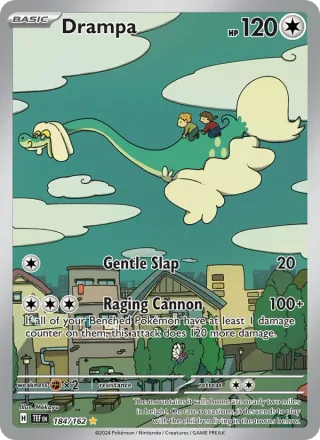 Drampa #184 · Temporal Forces Pokémon card