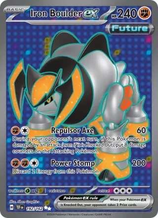 Iron Boulder ex #192 · Temporal Forces Pokémon card
