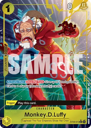 Monkey.D.Luffy (Full Art) #ST29-012-full-art · ST-29: Starter Deck 29 Egghead One Piece card