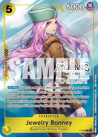 Jewelry Bonney (Offline Regional Finalist Card Set 2025 Vol.2) #P-085-offline-regional-finalist-card-set-2025-vol-2 · One Piece Promotion Cards One Piece card