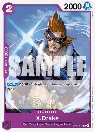 X.Drake #OP17-075 · The World's Strongest Warriors One Piece card