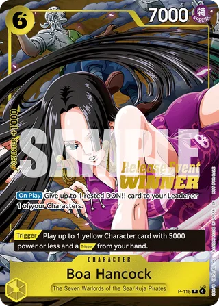 Boa Hancock (OP15 Release Event Winner) #P-115-op15-release-event-winner · One Piece Promotion Cards One Piece card