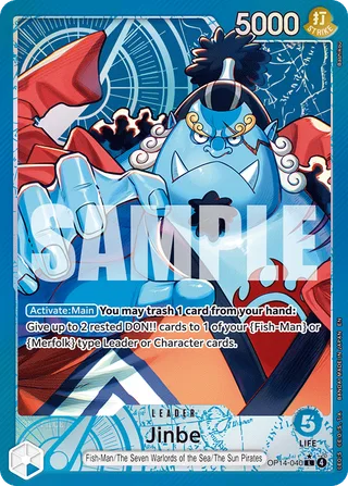 Jinbe (Alternate Art) #OP14-040-alternate-art · The Azure Sea's Seven One Piece card