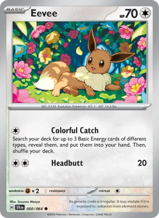 Eevee #050 · Shrouded Fable Pokémon card