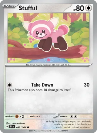 Stufful #052 · Shrouded Fable Pokémon card