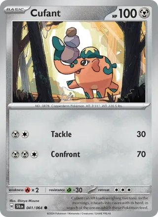 Cufant #041 · Shrouded Fable Pokémon card
