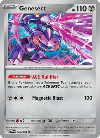 Genesect #040 · Shrouded Fable Pokémon card
