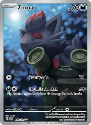 Zorua #075 · Shrouded Fable Pokémon card