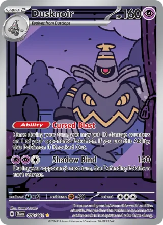 Dusknoir #070 · Shrouded Fable Pokémon card