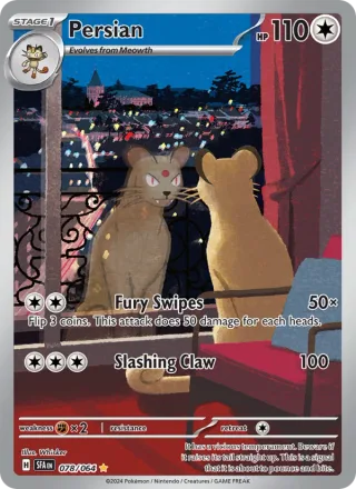 Persian #078 · Shrouded Fable Pokémon card