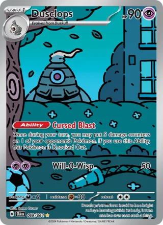Dusclops #069 · Shrouded Fable Pokémon card