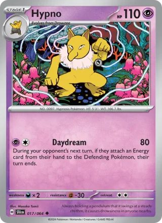 Hypno #017 · Shrouded Fable Pokémon card