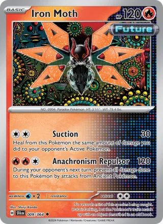 Iron Moth #009 · Shrouded Fable Pokémon card