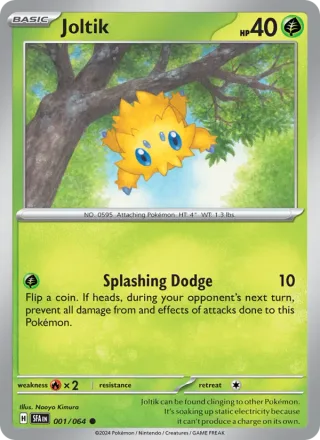 Joltik #001 · Shrouded Fable Pokémon card