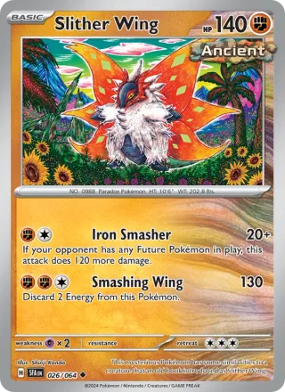 Slither Wing #026 · Shrouded Fable Pokémon card