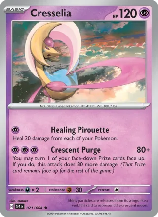 Cresselia #021 · Shrouded Fable Pokémon card