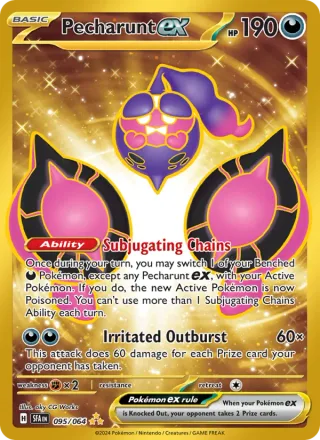 Pecharunt ex #095 · Shrouded Fable Pokémon card