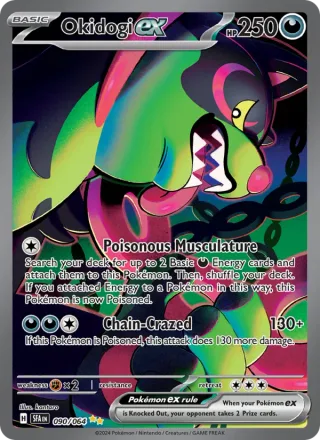 Okidogi ex #090 · Shrouded Fable Pokémon card