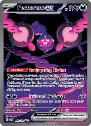Pecharunt ex #093 · Shrouded Fable Pokémon card