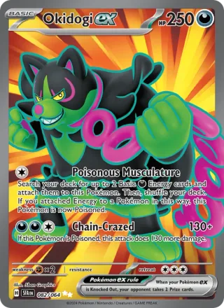 Okidogi ex #082 · Shrouded Fable Pokémon card