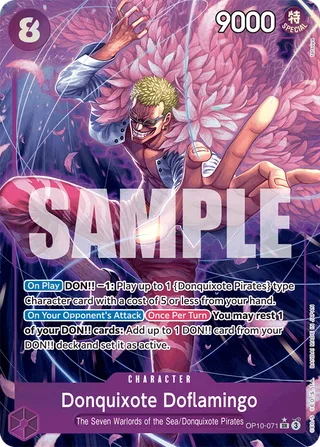 Donquixote Doflamingo (Parallel) #OP10-071-parallel · Royal Blood One Piece card