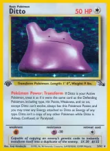 Ditto · Fossil Pokémon card