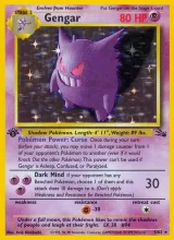 Gengar · Fossil Pokémon card