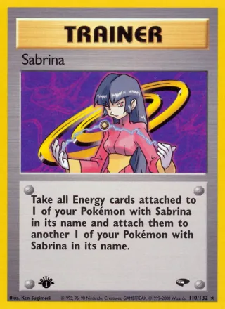 Sabrina #110 · Gym Challenge Pokémon card