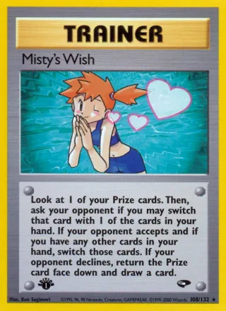 Misty's Wish #108 · Gym Challenge Pokémon card