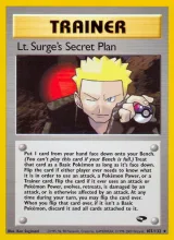 Lt. Surge's Secret Plan · Gym Challenge Pokémon card