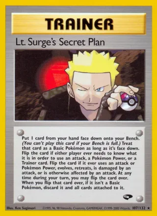 Lt. Surge's Secret Plan #107 · Gym Challenge Pokémon card