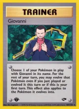 Giovanni · Gym Challenge Pokémon card