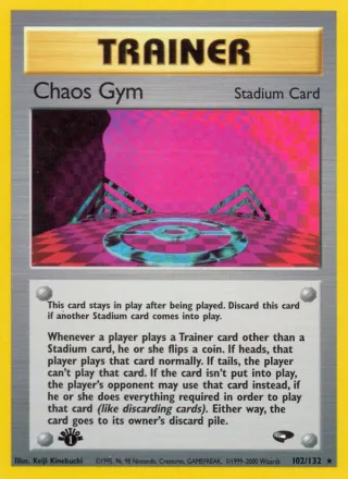 Chaos Gym #102 · Gym Challenge Pokémon card