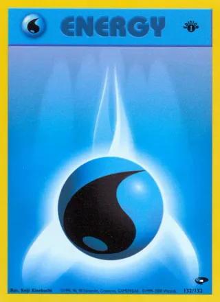 Water Energy #132 · Gym Challenge Pokémon card