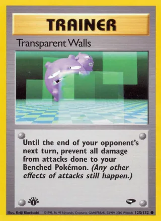Transparent Walls #125 · Gym Challenge Pokémon card