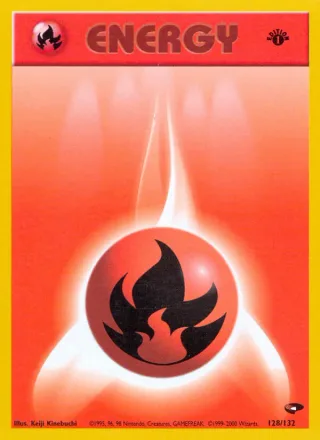 Fire Energy #128 · Gym Challenge Pokémon card