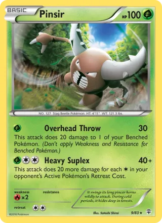 Pinsir #9 · Generations Pokémon card