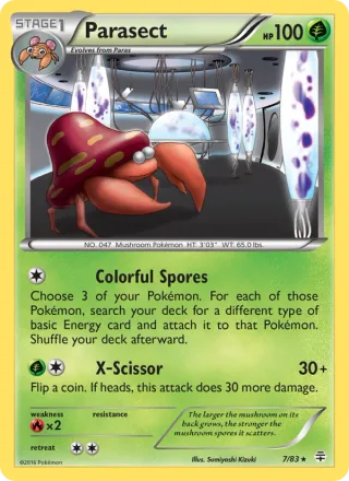 Parasect #7 · Generations Pokémon card