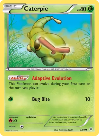 Caterpie #3 · Generations Pokémon card