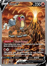 Entei V · Crown Zenith Galarian Gallery Pokémon card