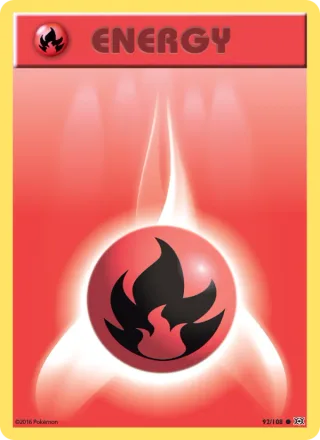 Fire Energy #92 · Evolutions Pokémon card