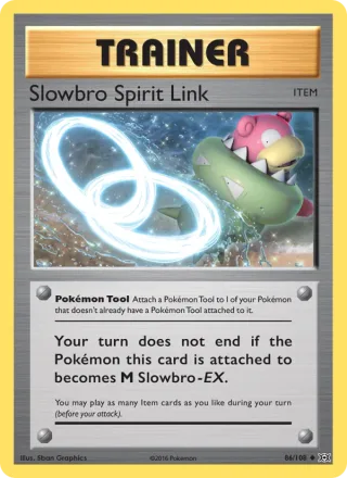 Slowbro Spirit Link #86 · Evolutions Pokémon card