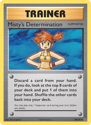 Misty's Determination #80 · Evolutions Pokémon card