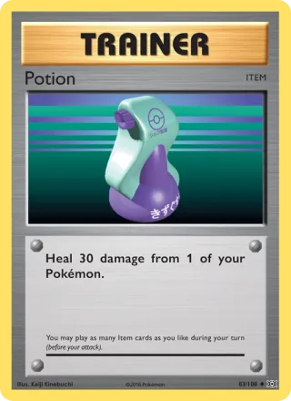 Potion #83 · Evolutions Pokémon card
