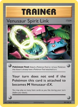 Venusaur Spirit Link #89 · Evolutions Pokémon card