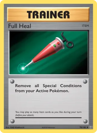 Full Heal #78 · Evolutions Pokémon card