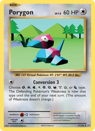 Porygon #71 · Evolutions Pokémon card