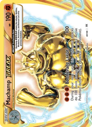 Machamp BREAK #60 · Evolutions Pokémon card