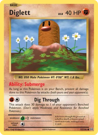 Diglett #55 · Evolutions Pokémon card