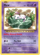 Mew · Evolutions Pokémon card